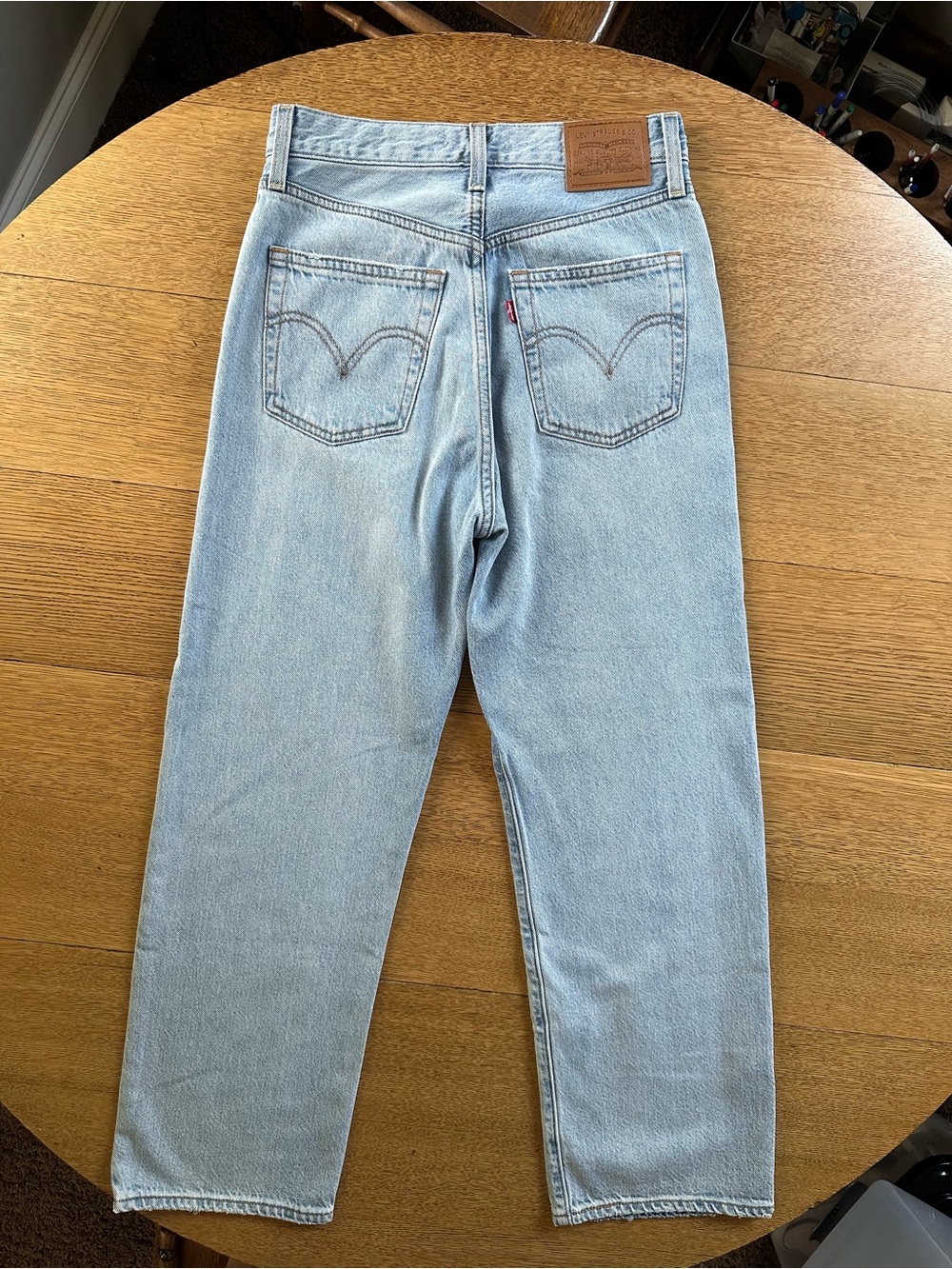 Levi’s Ribcage Straight Jeans in Middle Road Size 26 - Picture 7 of 15